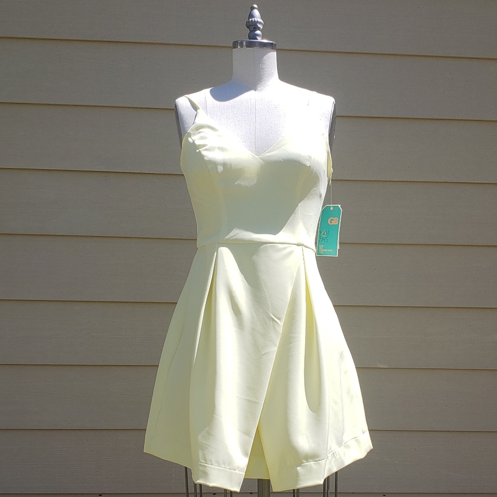 NEW Gianni Bini Yellow Spaghetti strap Dress